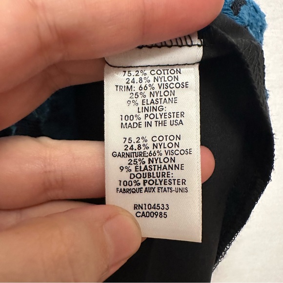 Nanette Lepore blue lace sleeveless dress - size 4 - Picture 5 of 5